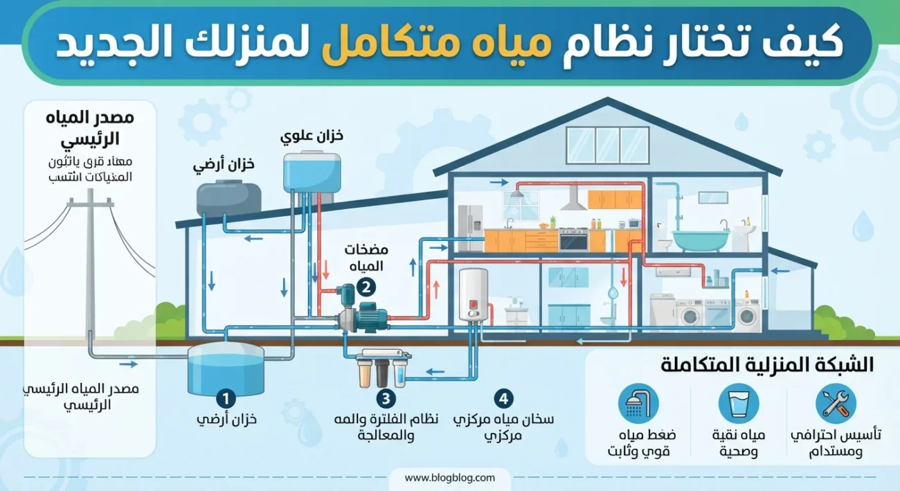 كيف تختار نظام مياه متكامل لمنزلك الجديد؟